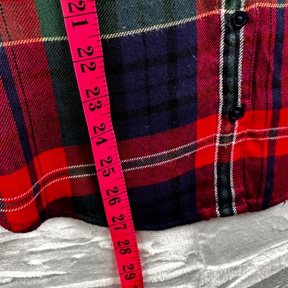 Justice Girls check plaid shirt size 18/20 - Picture 6 of 6